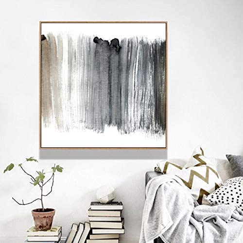 Affiche scandinave nordique grand format pour habiller un mur de salon blanc