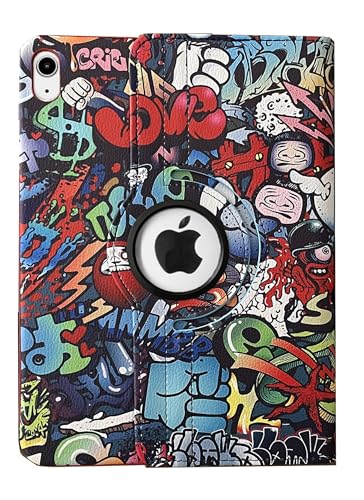 Image of ProElite Cover for Apple iPad (A16) 11th /10th Gen (2025 /2022) Case Cover, 360 Rotatable Smart Flip Case Cover for Apple iPad 11th /10th Generation 2025 /2022 with Stylus Pen, Hippy