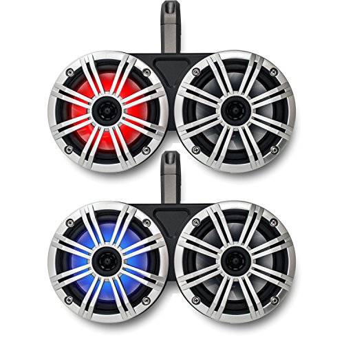 KICKER Black Dual Wake Tower System Silver 6.5