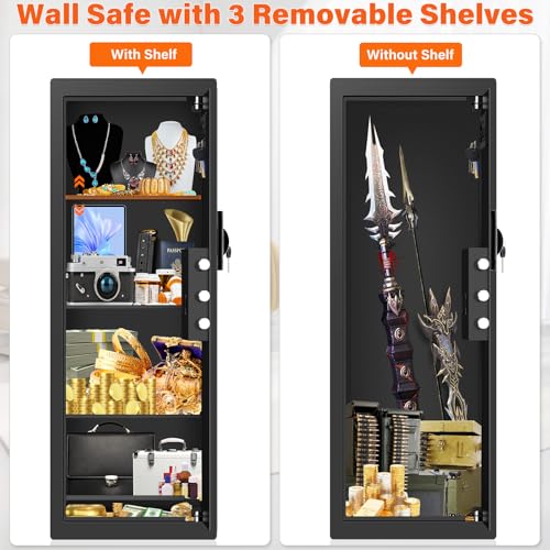 Image of 39.4 inch Tall Fireproof Wall Safe Between Studs 16 inch Centers | Hidden Wall Safe