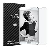 S5 Screen Protector, Galaxy S5 Tempered Glass Screen Protector - Badalink 9H Hardness Tempered Glass Bubble-free Arc Edge Design Screen Protector for Samsung Galaxy S5