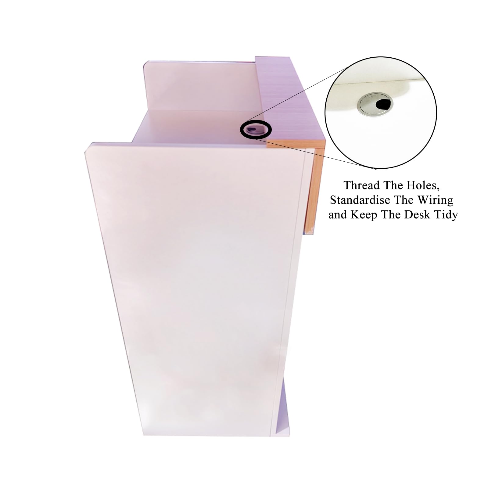 Moderno banco reception con cassetto chiudibile a chiave, postazione di lavoro per salone di abbigliamento e ristorante, 60 x 42 x 95 cm, mobili per vendita al dettaglio elegante e funzionale