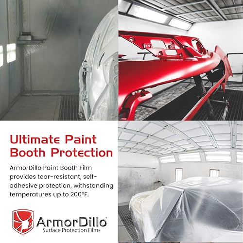 ArmorDillo Clear Full 4mil Película Protectora Adhesiva para Cabina de Pintura para Piso 48" x 200 pies miniatura 7
