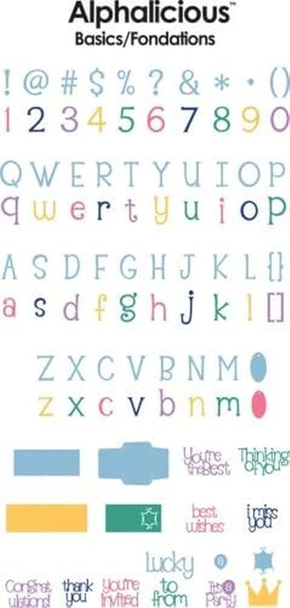 Cricut 29-0287 Alphalicious Font Cartridge