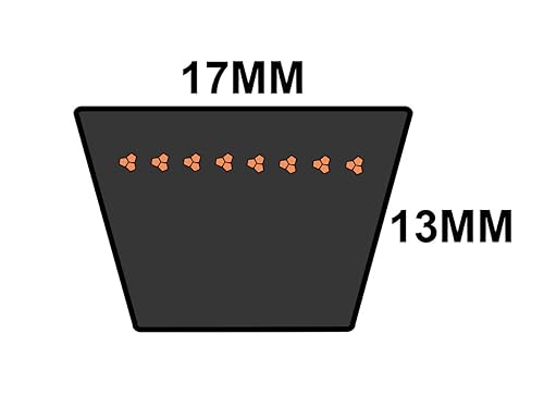 D&D DURA-Prime SPB2000 - Correa en V (0.669 x 78.740 in)