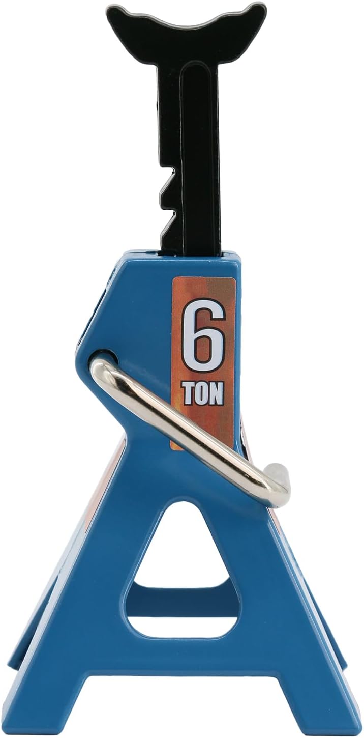 4 Pack 1/10 Remote Control Car Scale Metal Jack Stand Repair for Traxxas TRX4 Axial SCX10 1/10 RC Climbing Car,Note: for 1:10 RC Cars only, not for Real Cars(Blue)