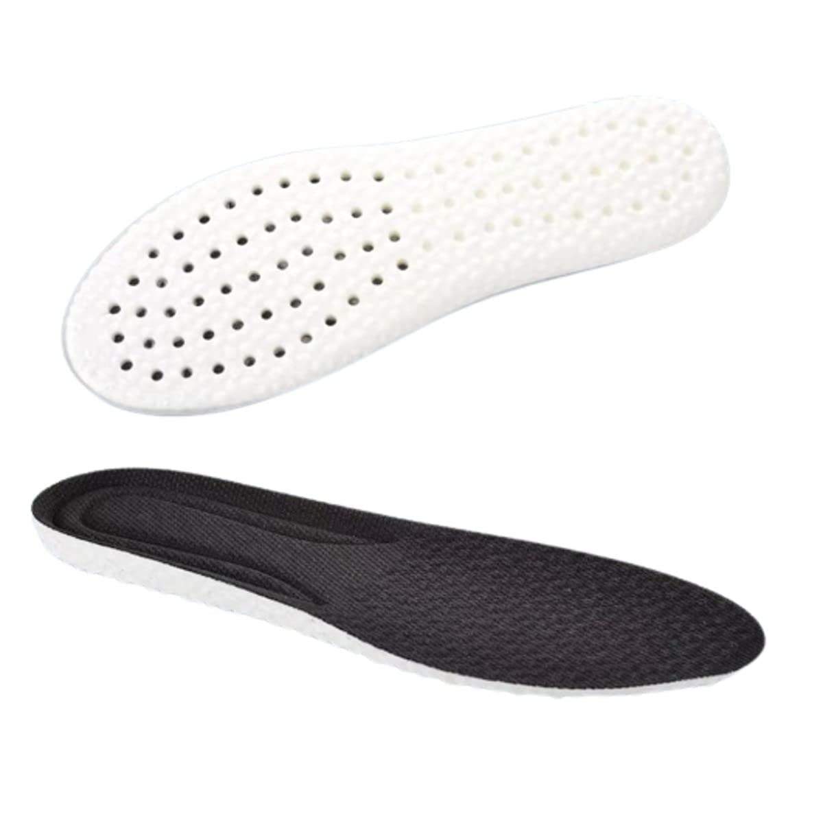 SHFTI Boots Insoles, Plantar Fasciitis Insoles For Men Athletic Comfortable Shoe Inserts, Shock Absorption Relieve Foot Pain Elasticity Ultra Light Arch Support Insoles For Work Boot (41-42, BLACK)