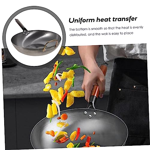 Wok de Hierro LIFKOME Antiadherente con Base Plana miniatura 2