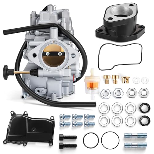 YFM350 Carburetor Compatible with Yamaha 1987-1990 & 1992-1995 Moto-4 350 YFM350/1987-2004 Warrior 350 YFM350/1987-1998 Big Bear 350 YFM350/1996-1998 Kodiak 400 YFM400/1995 Wolverine 350 YFM35F