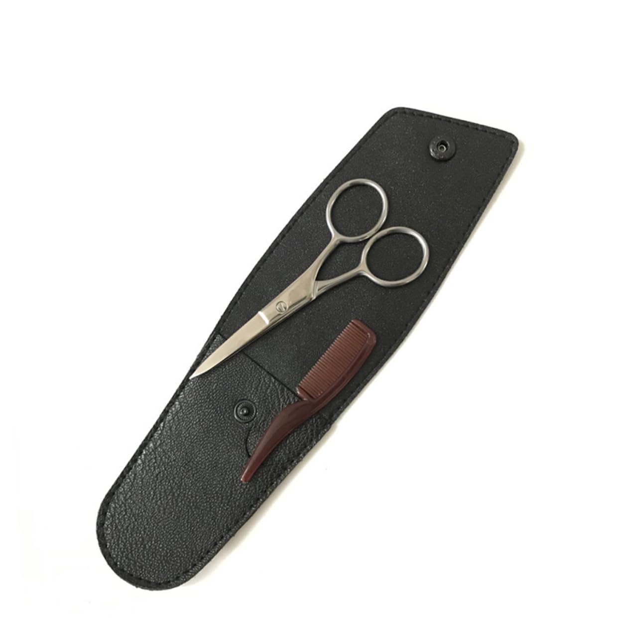 FRCOLOR 3 Set di Forbici per Baffi da Uomo Set di Rifinitura per Barba Forbici per Sopracciglia Forbici in Acciaio Inossidabile Uso da