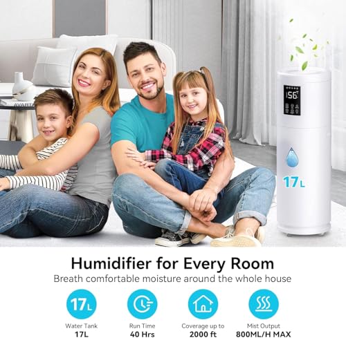 Large Room Humidifier with Essential Oil Tray