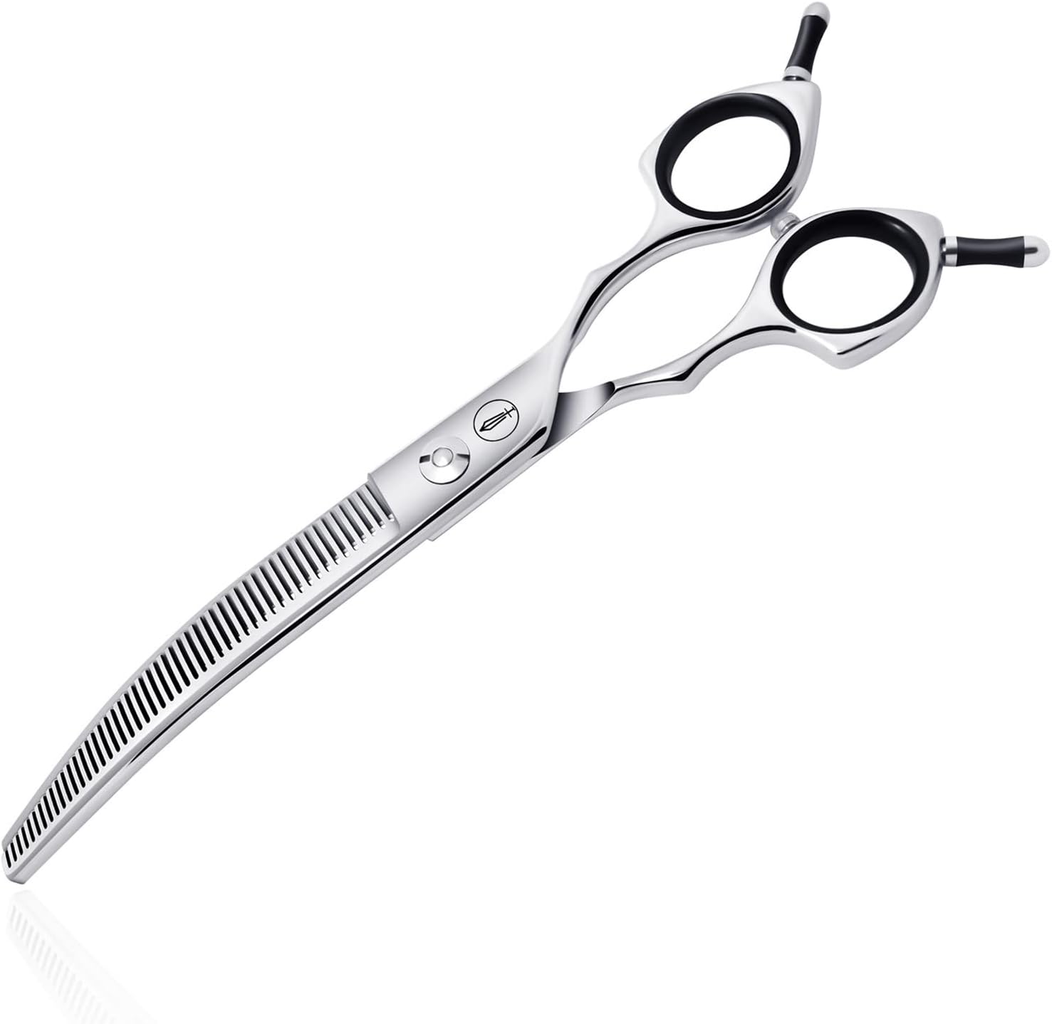 HASHIMOTO Curved Thinning Shears for Dogs,Curved Dog Thinning Shears for Grooming