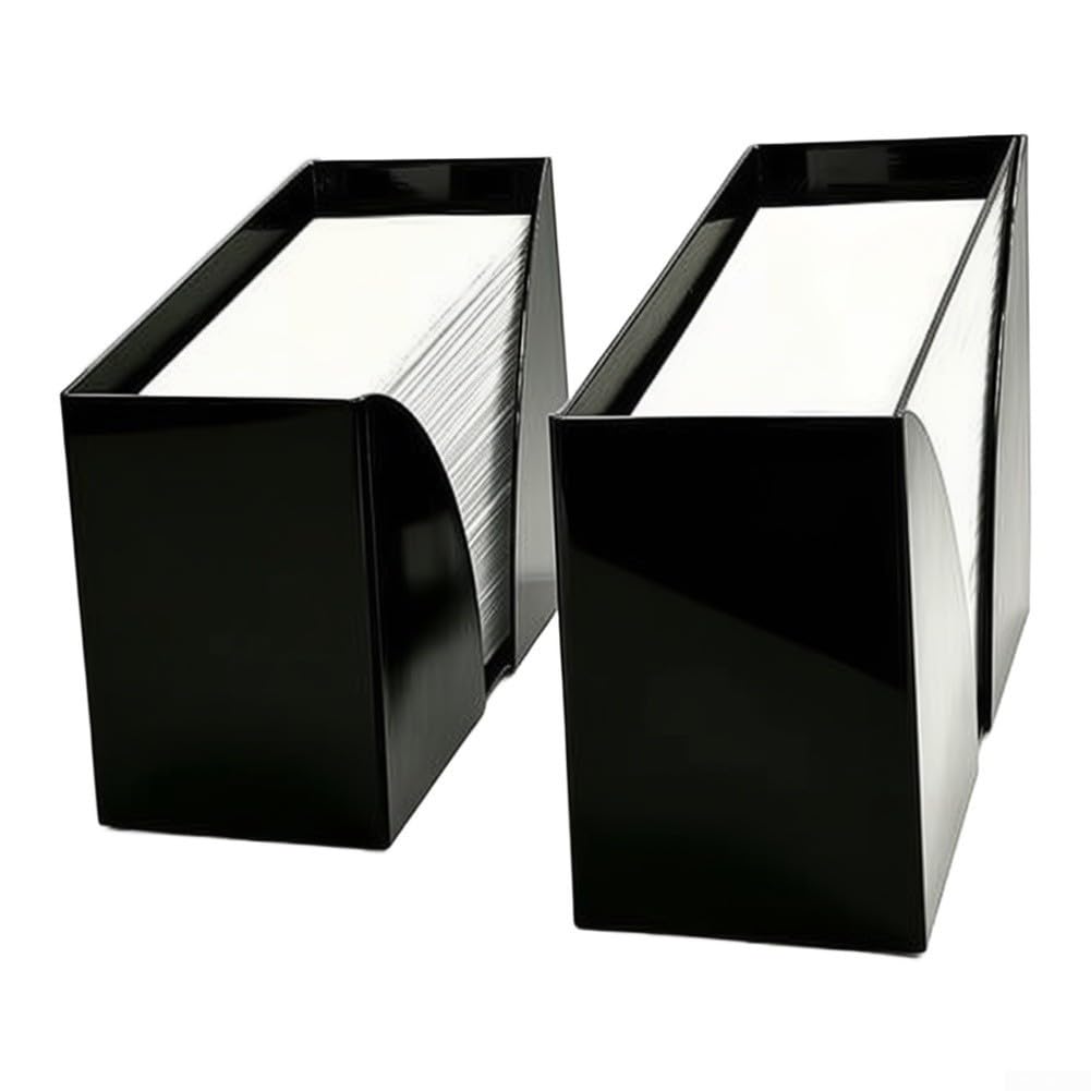 Dispenser di asciugamani di carta con caricamento frontale acrilico nero 29