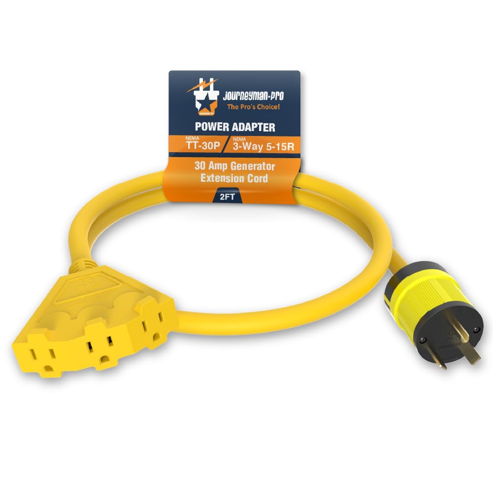 Amazon.com: L5-30 or TT-30P to Triple 5-15R Generator Power Cord
