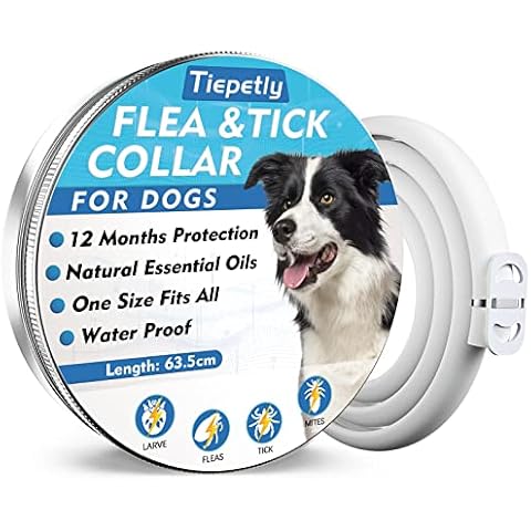 Collar Antiparasitario Perro, Naturales Collar Antipulgas Perro, Protección de 12 Meses Impermeable Collar Antiparasitos Perro Cover