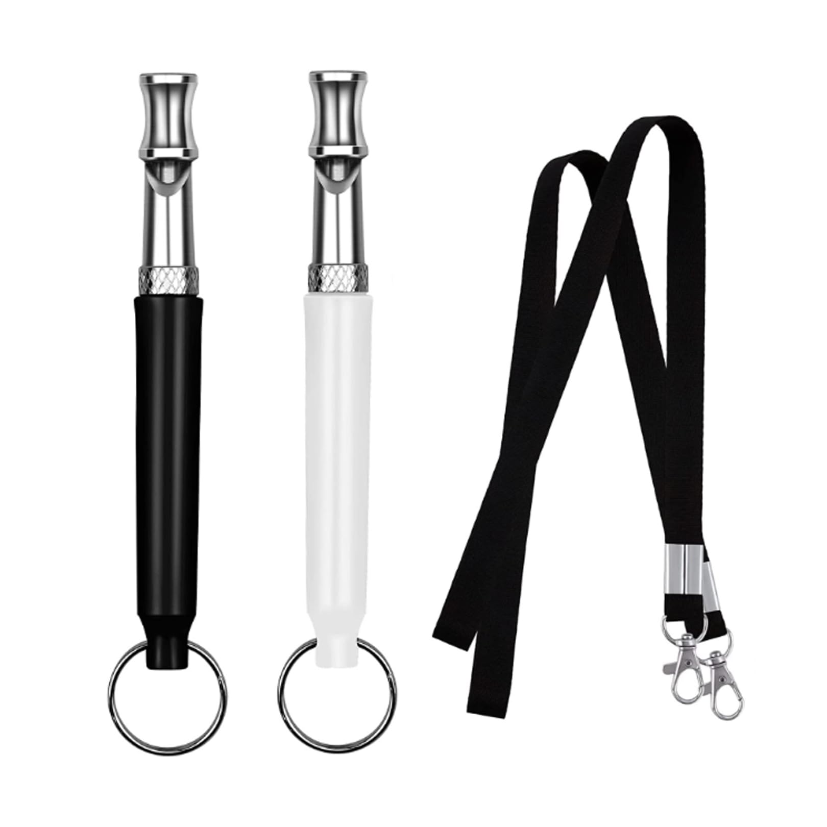 2 Pièces Sifflet Ultrason Chien,Anti Aboiement Collier Agression de Exterieur Fugue Sifflet Chiens Repulsif et Ultrasons Chat Grand Sifflets Femme,pour Pet Promenade Sauvetage Whistle Harnais