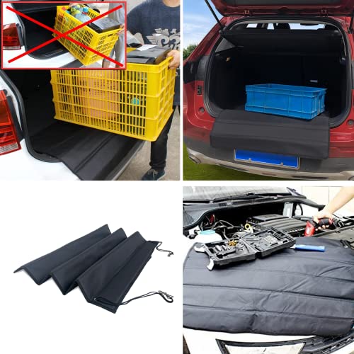 bangminda Matte Ladekantenschutz Kofferraum Auto Ladekantenschutz Hund Universeller Stoßstangenschutz Hunde Auto Stossstangenschutz Hunde Kratzschutz Stoßstangenschutz Haustier 80x64cm