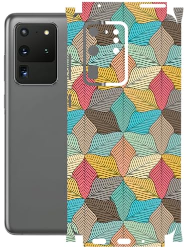 Image of AtOdds - Full Body Back Screen Guard Protector Film - Lamination Wrap Skin Sticker Compatible with Samsung Galaxy S20 Ultra | Scratchproof Matte Finish (Autumn)