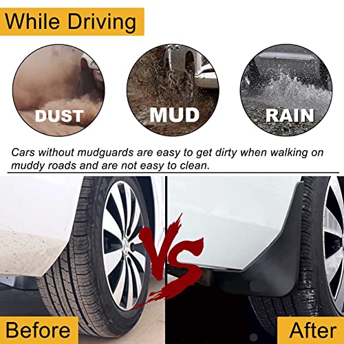 Set Of 4 Mud Flaps Splash Guards Replacement For Chevrolet Silverado 1500 2500 Hd 3500 Tahoe Gmc Yukon Sierra With Factory Fender Flares And Single Rear Wheel #TOP4