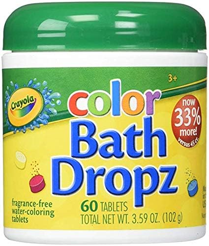 Crayola Color Bath Dropz 3.59 Ounce - 60 Tablets (Pack of 12)