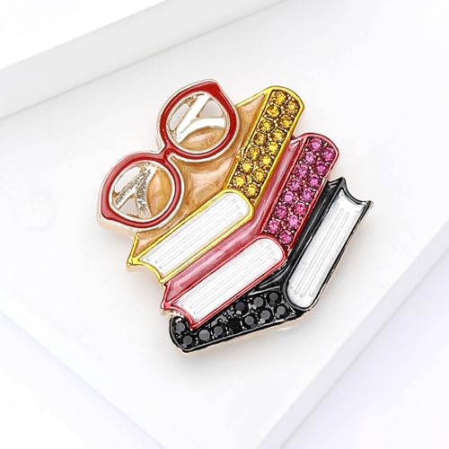 Image of Book Brooches and Pins for Women Teachers Day Gift Fashion Accessories