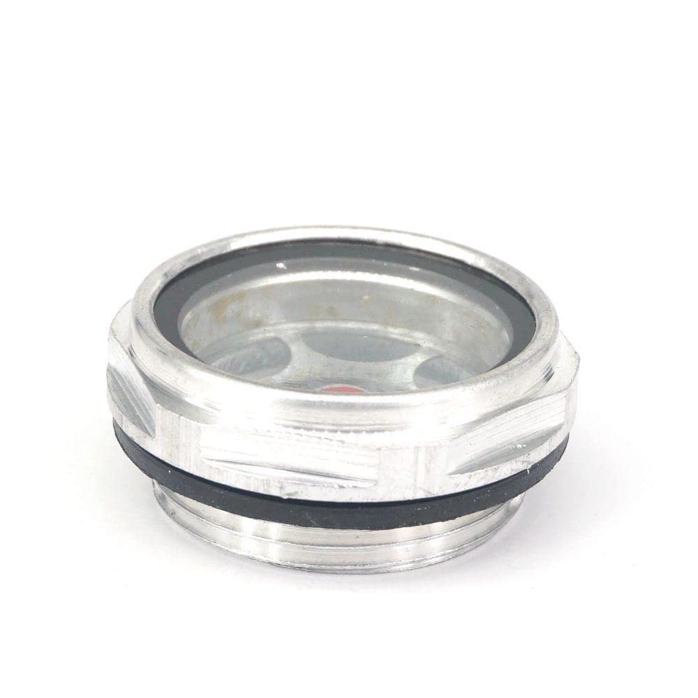 1-1/4" BSPP Male Aluminum Oil Level Sight Glass Window Hex Head for air Compressor Gearbox