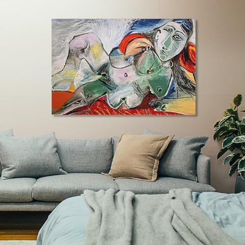 Art mural The World in Abstract sans cadre 60x90cm toile decoration murale