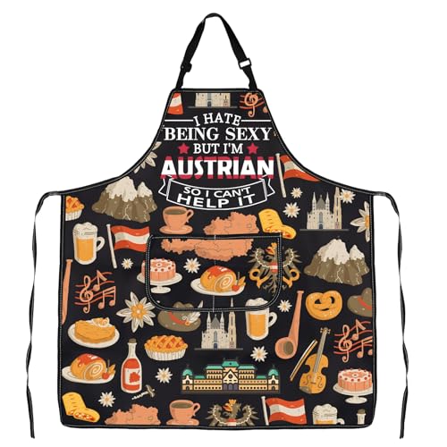 Tablier de cuisine Autriche Vienne JXGZSO souvenir textile
