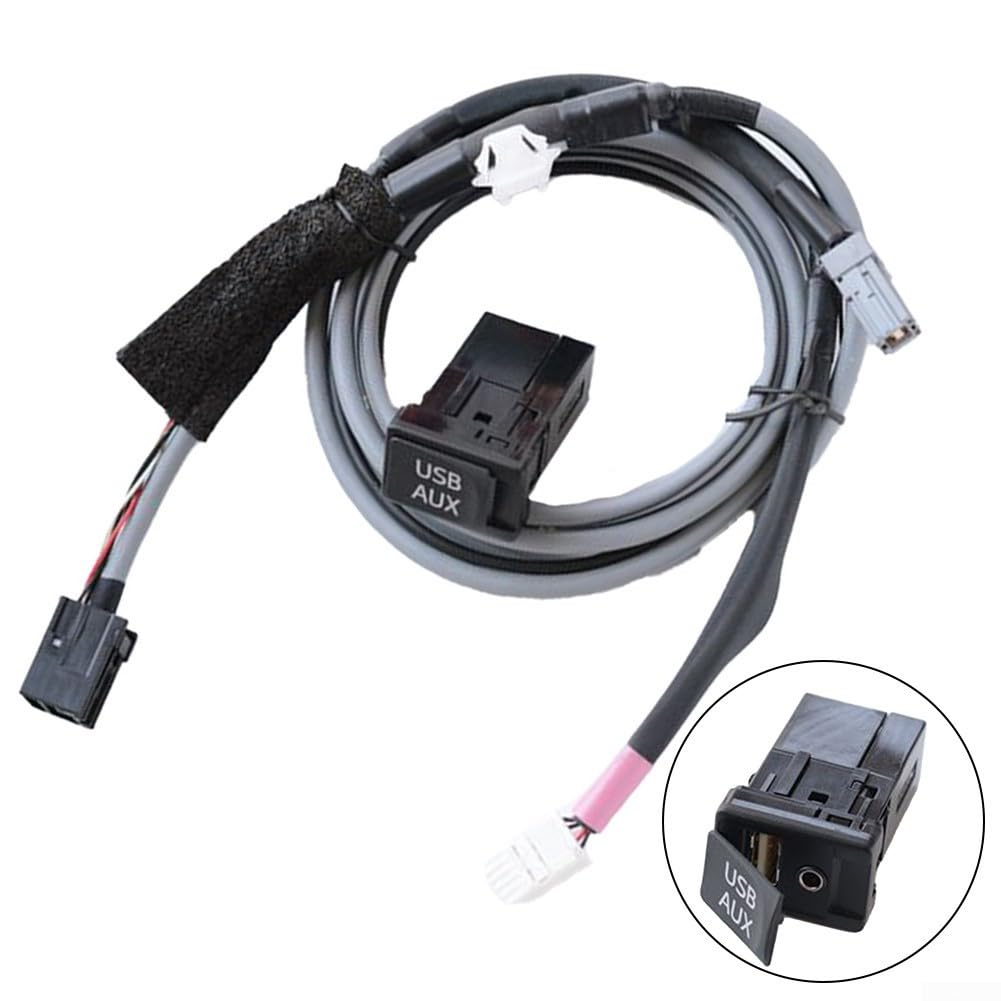 USB AUX Interface Adapter Kabel für Toyota 2014-2017, RAV4 2013-2017, Corolla 2017, Highlander 2016-2017, 2015-2017, ABS Schwarz OEM 86190-0R010 86190-06030 In