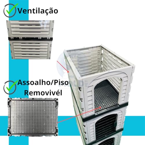 Canil P/Cães Cachorros Gatos Vertical 9 Lugares Pet Shop