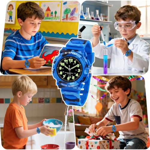 Edillas Analogique Montre Enfant pour Garçons et Filles 5‑16 Ans – vue 5