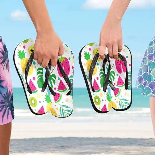 Nander Colors Fruit Sandal Flip Flops of Men's & Women's,Beach Slippers Flip Flops Shower Shoes4