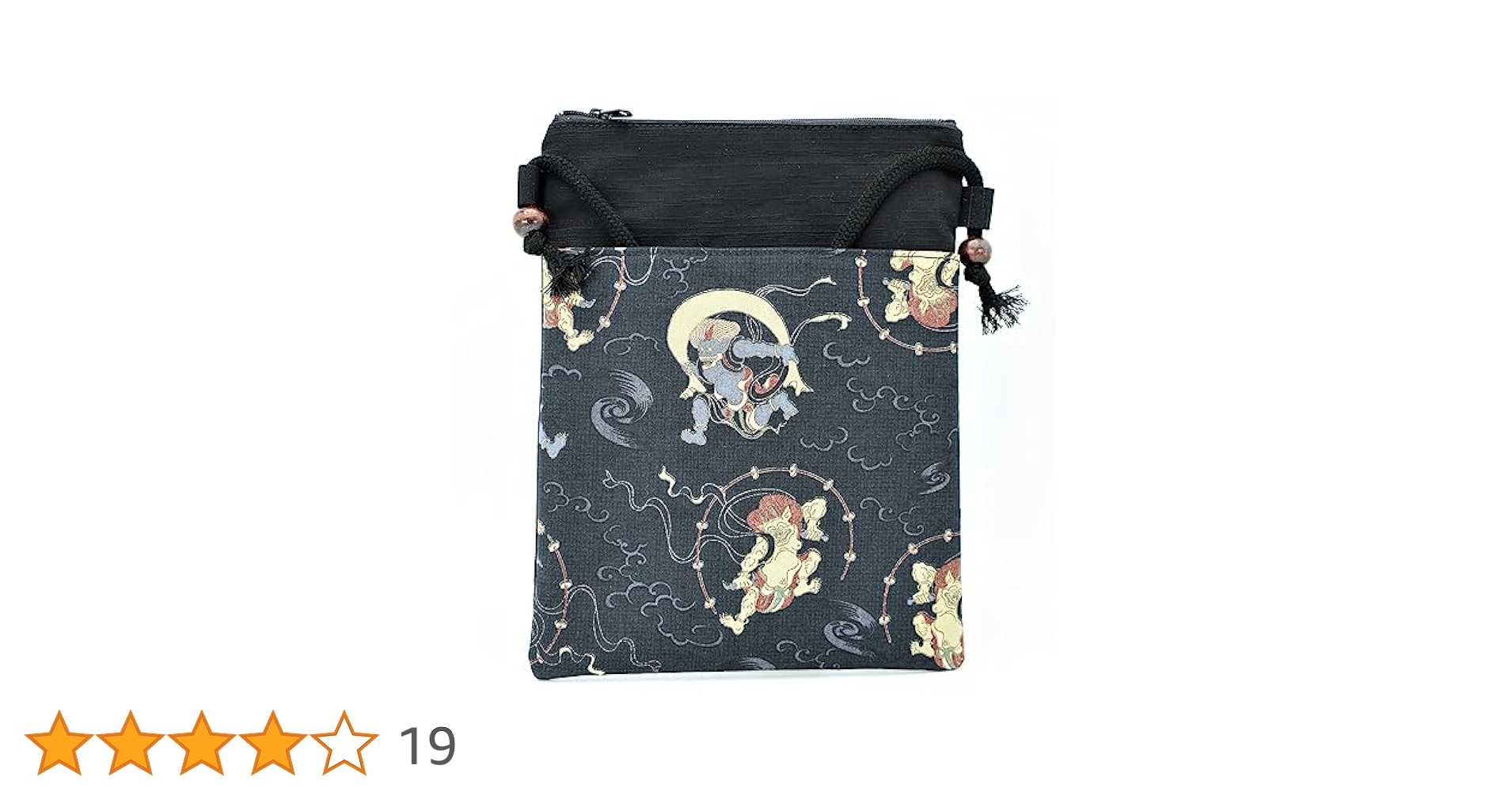 Amazon.co.jp: 丸全 ショルダーバッグ ポシェット 風神雷神 日本