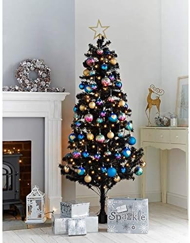6ft Deluxe Christmas Tree Black