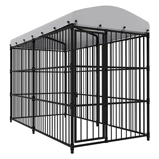 vidaXL Chenil d'Extérieur avec Toit pour Chiens 300x150x210 cm Enclos Niche