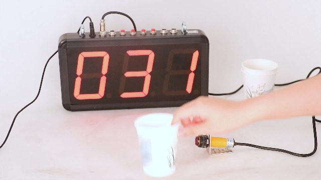Image of Led Digital Counter Count Up to 99 with Infrared Sensor Conveyor Counter People Visitor Counter 4in Red Number Display Counter for Factory Production Line 110-220V