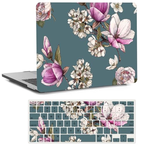 Carcasa dura MacBook Air 13 pulgadas 2017 2015 A1466 plástico estuche rígido gráfico flores