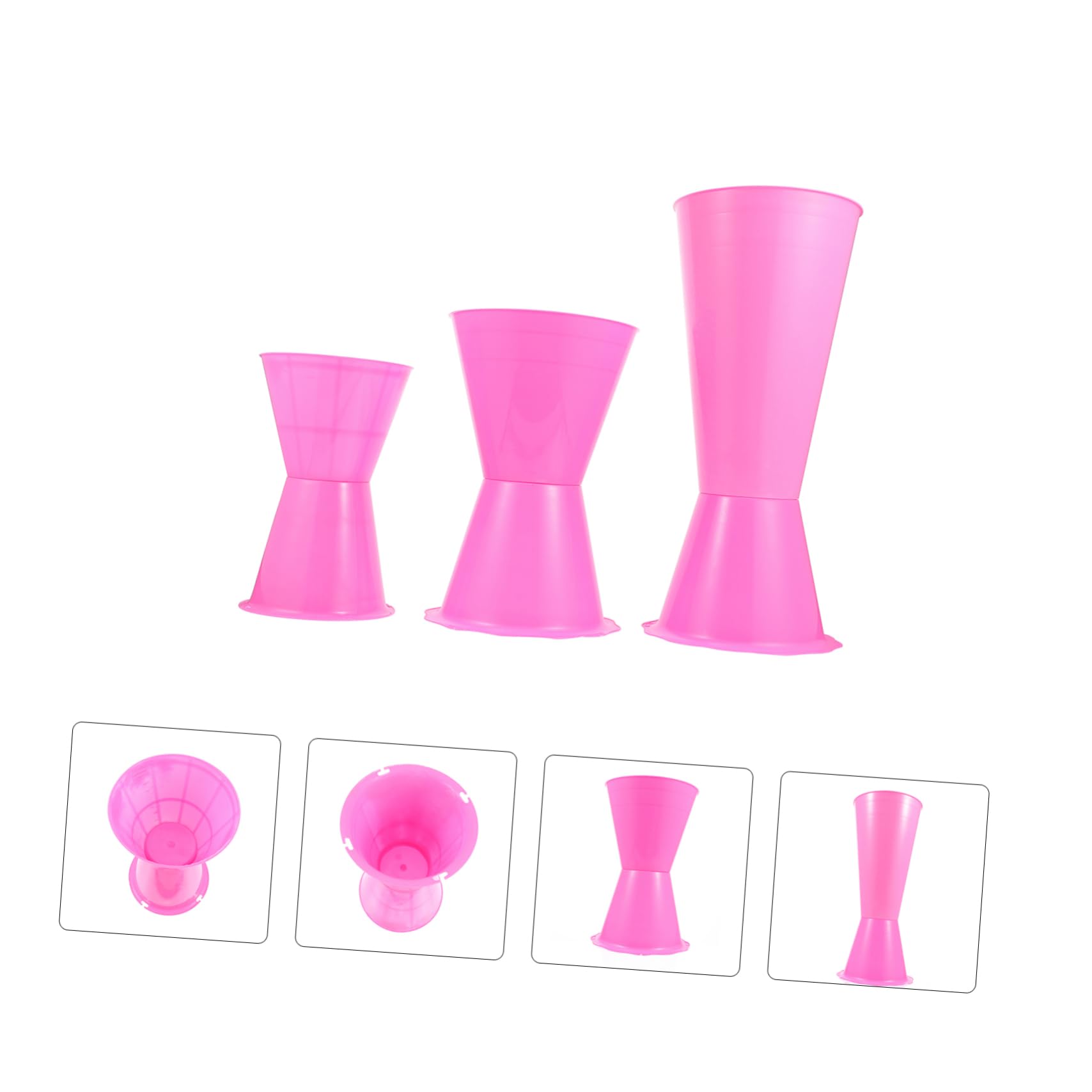 ULDIGI 3pcs Flower Arrangement Arrow Bucket for Bridal Flowers Bouquets Floral Foam Round Bouquet Holder Supplies