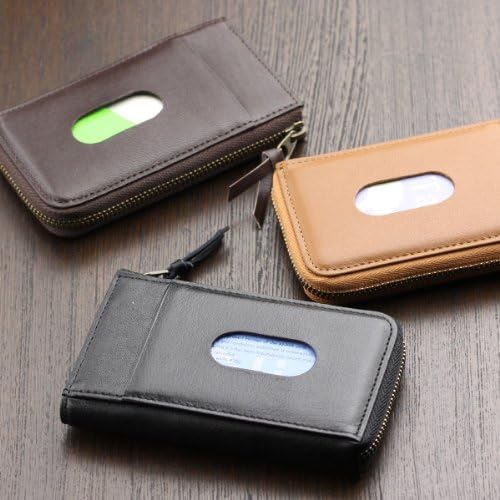 Amazon 日本製 本革 パスケース 兼用 カードケース キャメル 定期入れ