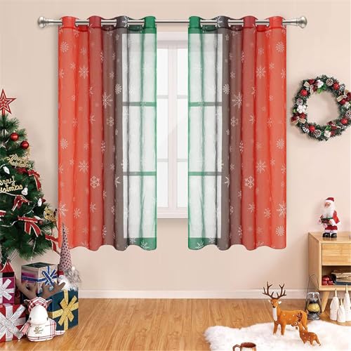Rideaux géométriques colorés en polyester pour un salon moderne - 7