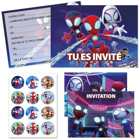 Byhsoep Invitations Anniversaire Spi-dey Cover