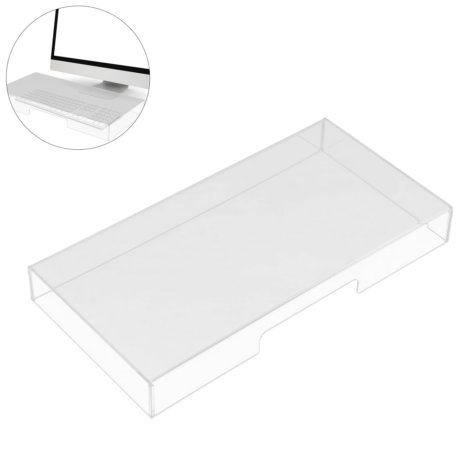 Zerodeko Protezione Trasparente per Tastiera in Acrilico, Antipolvere e Resistente All’Acqua, Copri Copertura per Tastiera Meccanica Portatile