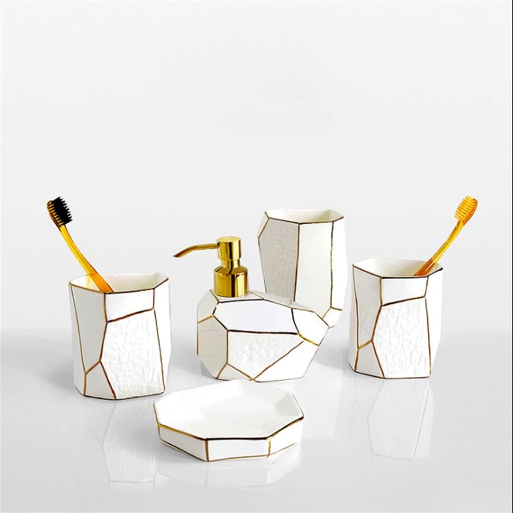 Phnom Penh Ceramic Bathroom Five-Piece Set Nordic Bathroom Toilet Couple Wedding Wash Set