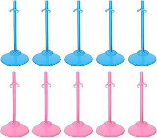 EXCEART Doll Dress Form 30pcs Plastic Doll Adjustable Doll Stand Dolls Display Holder Action Figure Display Stand Stand Doll Support Legends Stands
