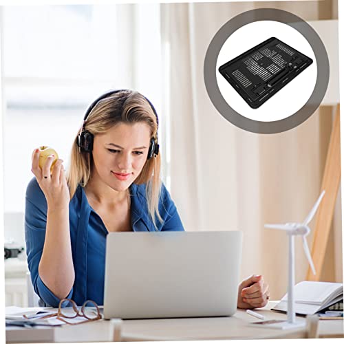 Base refrigeradora para laptop gamer con ventiladores LED y diseño antideslizante para escritorio, soporte de enfriamiento silencioso para uso en casa y oficina miniatura 4