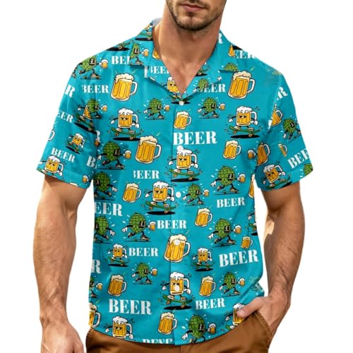 Chemise imprimée pour Festival de la bière : look décontracté d'été pour homme