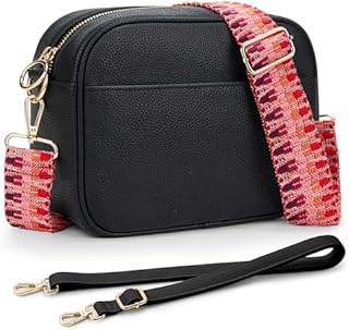 KALIDI Cross Body Bag for Women Ladies,Casual Shoulder Bag Phone Bag with 2 Adjustable Strap for Shopping,Dating,Daily Working,Travel