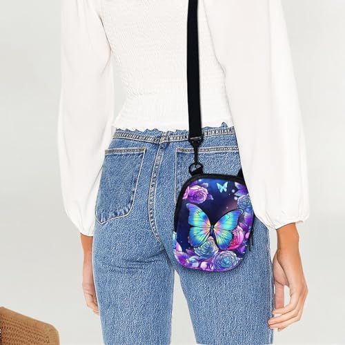 Suobstales Messenger Bag for Women Crossbody Zipper Bag with Adjustable Strap Portable Phone Purse Shoulder Handbag4