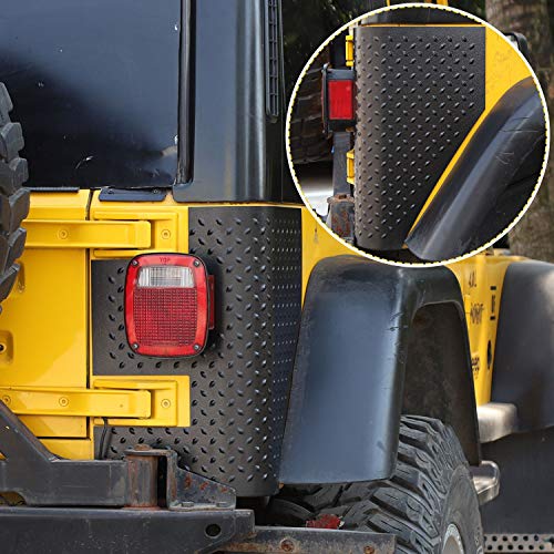 Jecar Rear Corner Guards Body Armor Corner Cover For 1997-2006 Jeep Wrangler Tj #TOP3