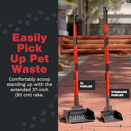 Pawler Heavy-Duty Dog Pooper Scooper Set, Yard & Grass Use, 6\"x6\" of Quality Material